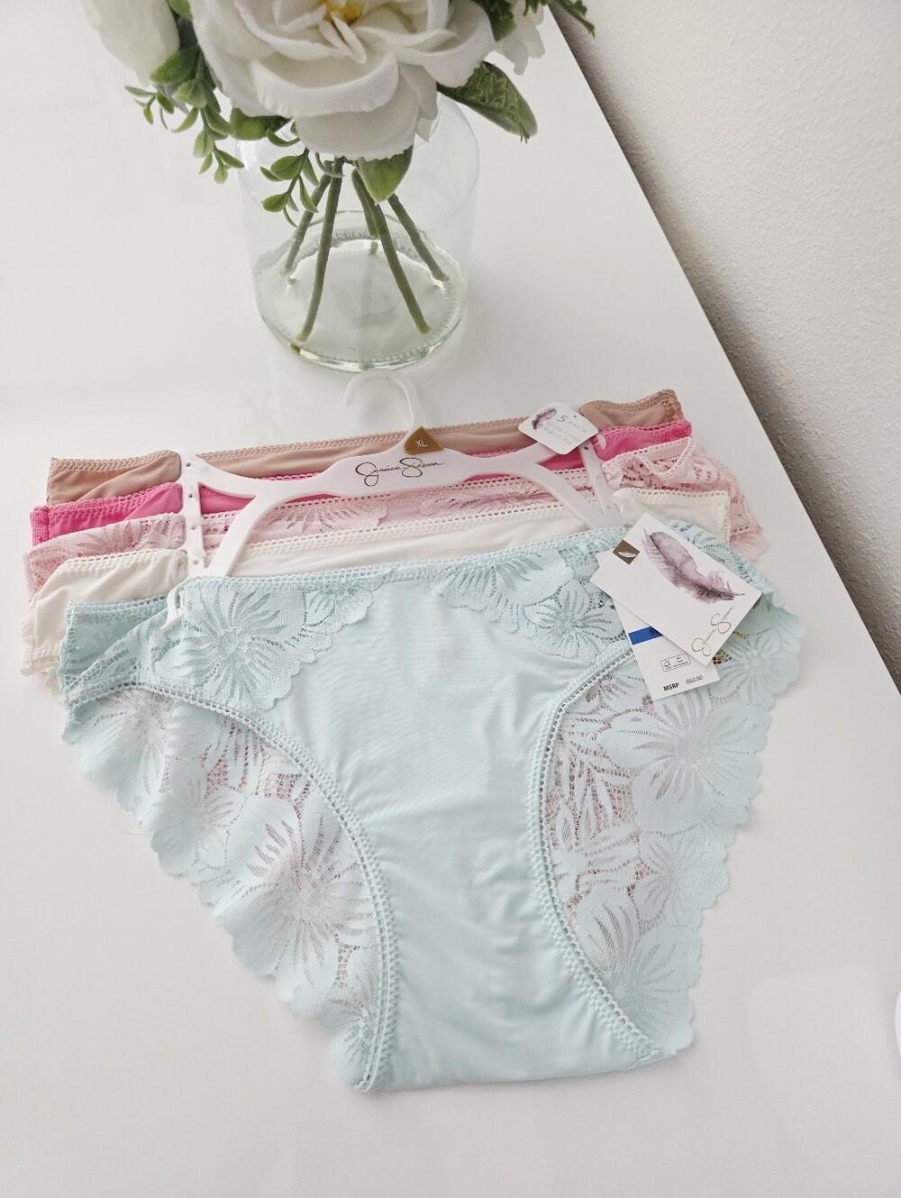 JESSICA SIMPSON💘 Brand New 5-Pack Ultra Flirty Bikini Fit SIZE XL